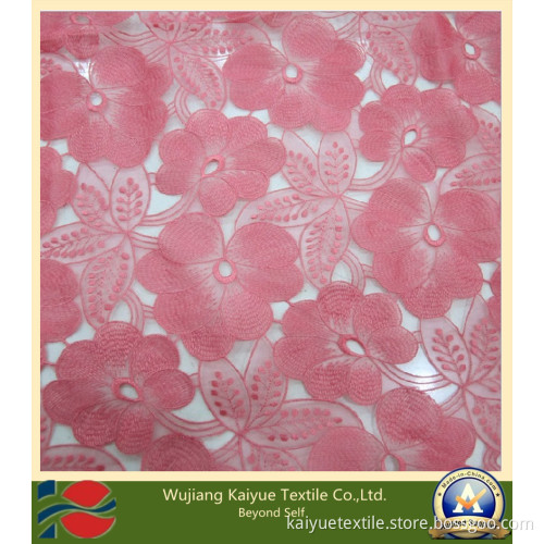Embroidered Lace Garment Fabric (WJ-KY-633)